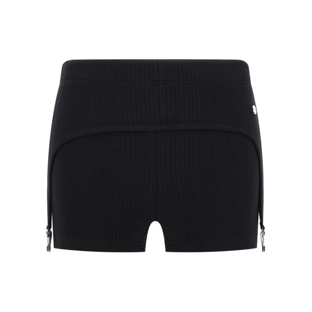 Jean Paul Gaultier Black Cotton Bermuda Women's Shorts